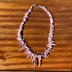 RARE Les Bernard Natural Purple Coral Necklace